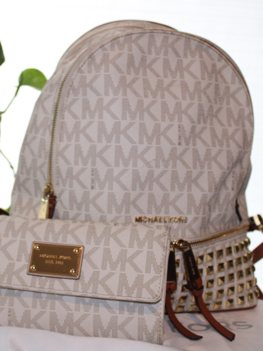 Michael Kors Rhea Zip Studded Backpack